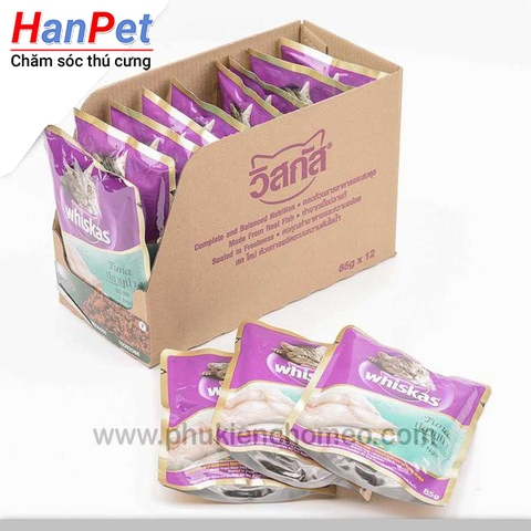 SP863 - Thức ăn mèo vị cá thu, cá ngừ Gói 85g (hanpet 4711468) hết hàng