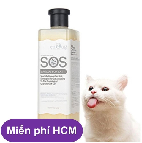 HP-Sữa Tắm SOS cao cấp màu Vàng phục hồi da và lông dành cho Mèo. - 530ml (dùng cho mọi loại mèo) ( 366g)-HP10780TC