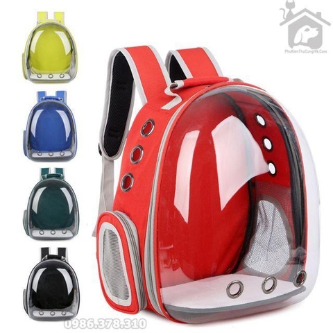 HP -Balo– Túi vận chuyển chó mèo TRONG SUỐT– Ba lô phi hành gia nhựa trong ( 4711814) vật nuôi có trọng lựơng dưới 6kg-HP10854TC