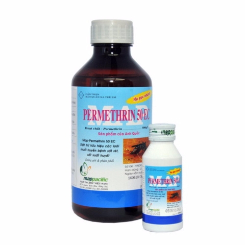 HP-Thuốc diệt muỗi, gián, côn trùng Map Permethrin 50EC - 100ml (Hockley - Anh Quốc) ngăn ngừa Zika, sốt xuất huyết, viêm não nhật bản-HP10067LV