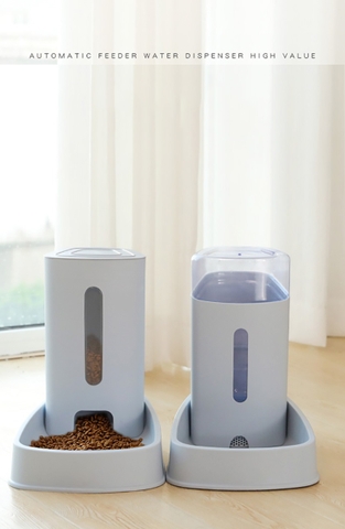 HP - Máy cho chó mèo ăn uống bán tự động dành cho chó mèo lớn Loại có bồn chứa 3,8 lít- Bộ Bát cho chó mèo ăn và uống/ Chén ăn cho chó mèo - / chén ăn chó -