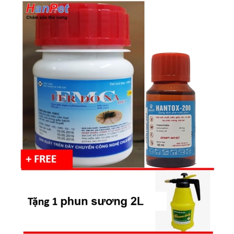 HP-Combo2 lọ thuốc diệt muỗi, kiến, gián ( 317) - Tặng kèm 1 bình phun sương 2L (dùng phun muỗi hoặc tưới cây)-HP10046LV