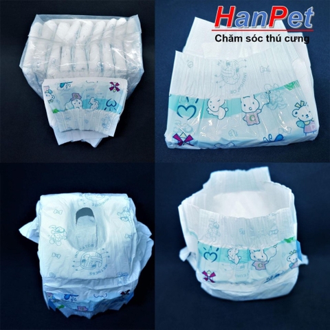 HP-10 miếng bỉm quần chó mèo cao cấp dạng dán (dành cho chó cái và mèo các loại) size XS từ 1-2kg loại siêu thấm / băng vệ sinh chó /chó có kinh nguyệt