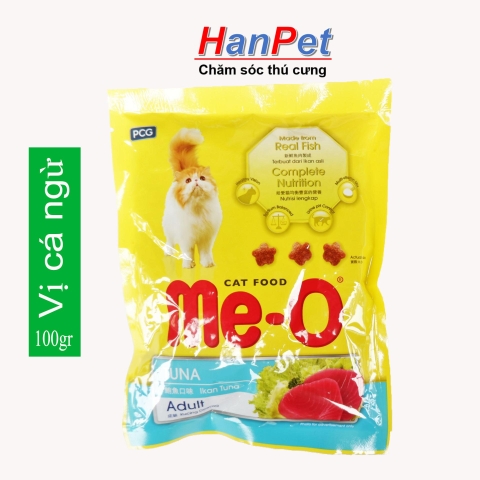 Thức ăn viên cho mèo lớn Me-O gói nhỏ 100gr (vị CÁ NGỪ) (hanpet 1001)