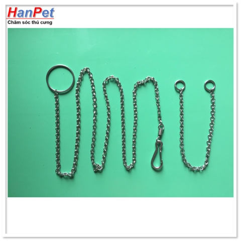 Xích Inox cho chó, mèo nhỏ dài 1,6m (hanpet 325e) (dùng cho chó <5kg)