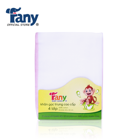 khăn gạc trung cao cấp 4 lớp