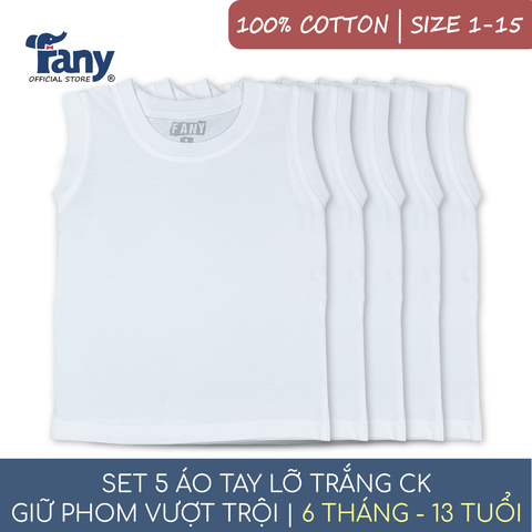 Set 5 áo tay lỡ trắng CK