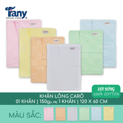 khăn lông màu carô