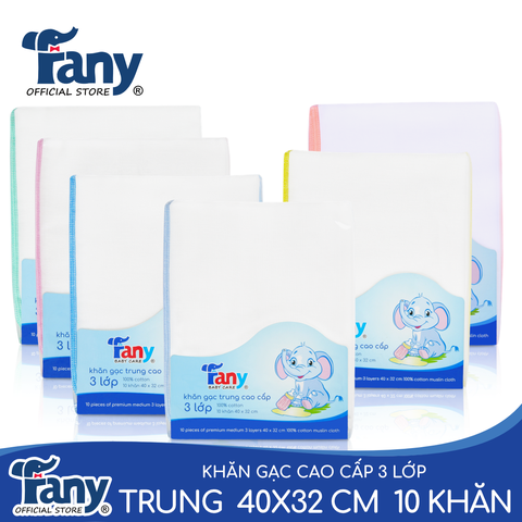 khăn gạc trung cao cấp 3 lớp