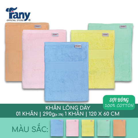 khăn lông màu dày