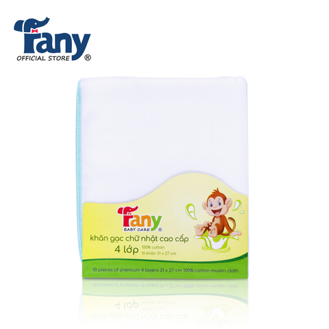 khăn gạc chữ nhật cao cấp 4 lớp