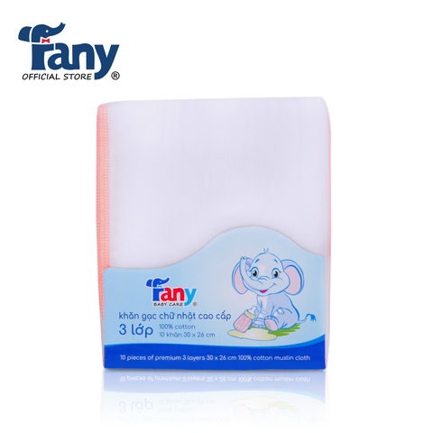 khăn gạc chữ nhật cao cấp 3 lớp