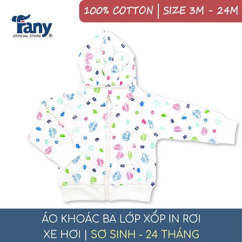 áo khoác 3 lớp xốp in rơi | xe hơi