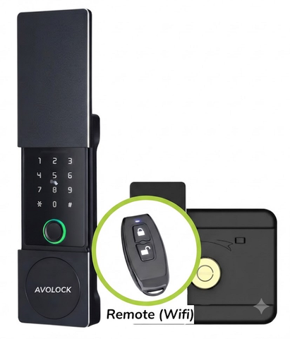 Khóa Điện Tử AVOLOCK AG-88 Black CNC + REMOTE BLUETOOTH