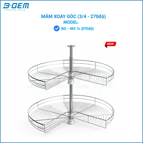 Mâm Xoay Góc B-gem BG-MX ¾ (270°C)