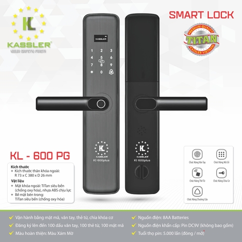 Khóa Điện Tử KASSLER KL-600 PG APP