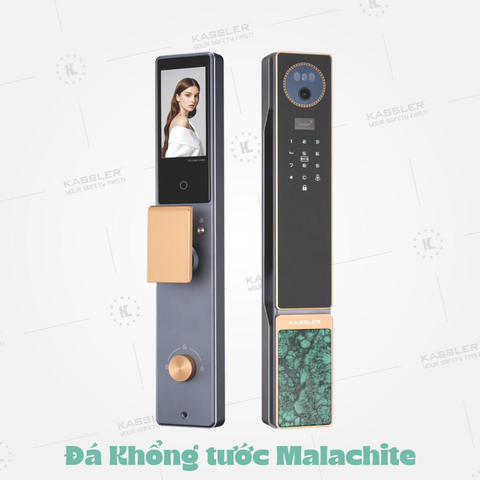 Khóa Điện Tử KASSLER KL-899 PLUS Gold Malachite APP Tuya Remote