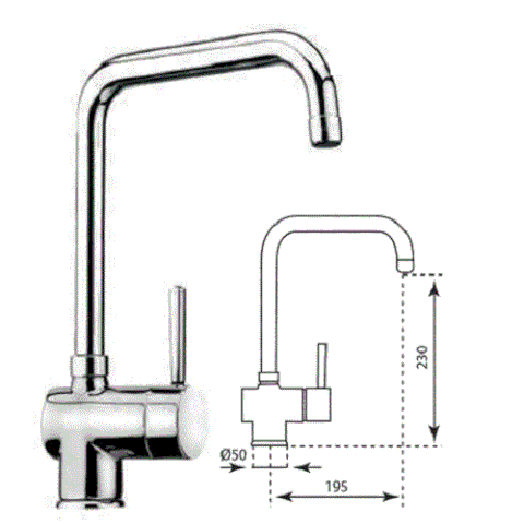 Vòi Rửa Bát Carysil I 2451