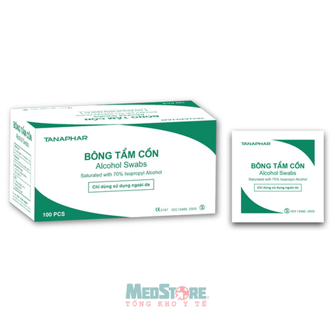 Bông tẩm cồn TANAPHAR (Alcohol Swabs)