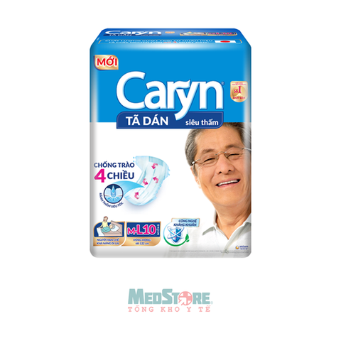 Tã dán siêu thấm Caryn size ML 10 miếng