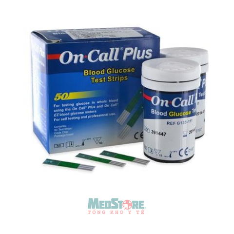 Que thử đường huyết On-Call Plus (hộp 50 que)