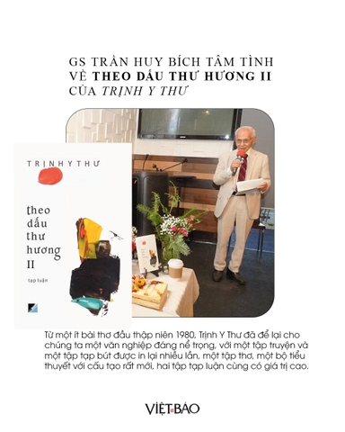 Giáo Sư Trần Huy Bích tâm tình về THEO DẤU THƯ HƯƠNG II của Trịnh Y Thư