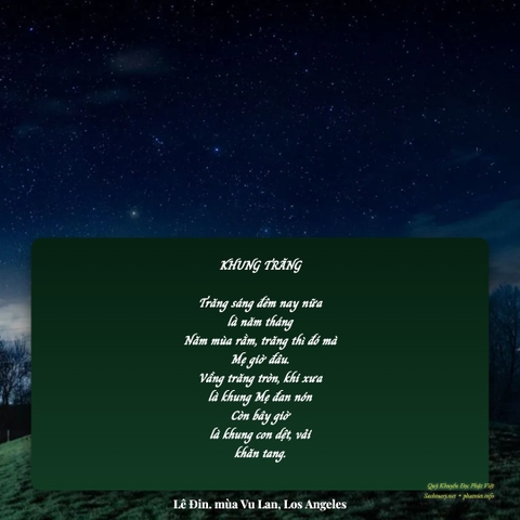 Những Ngày Tháng Cuối Cùng Của Mẹ: Viet and English Poems by Le Din