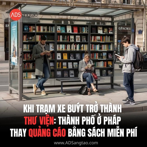 Khi trạm xe buýt trở thành thư viện