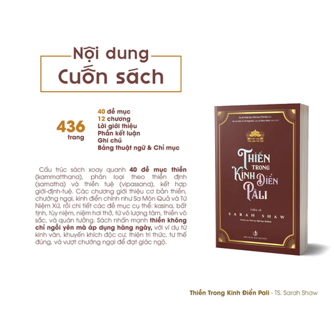 Sách mới - Thiền trong Kinh điển Pāli (Tiến sĩ Sarah Shaw)