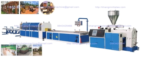 Máy sản xuất thanh nhựa gỗ đa hình