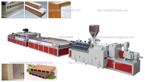 Máy sản xuất tấm nhựa gỗ khổ rộng