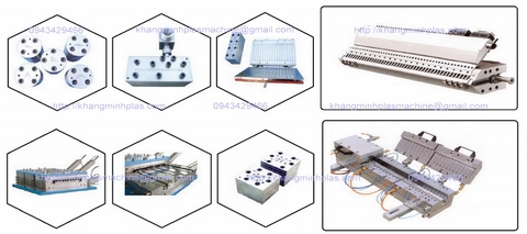 Khuôn đùn và định hình tấm nhựa, thanh profile đa hình