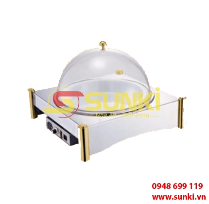 Nồi hâm nóng điện tròn mạ vàng chống dính 121392