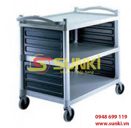 Xe đẩy phục vụ có tấm chắn JW-SED