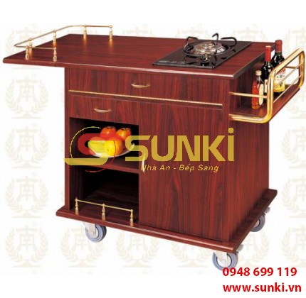Xe đẩy phục vụ 1 bếp C-19B