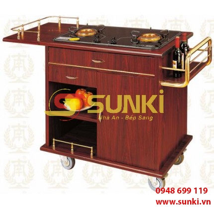 Xe đẩy phục vụ 1 bếp C-19