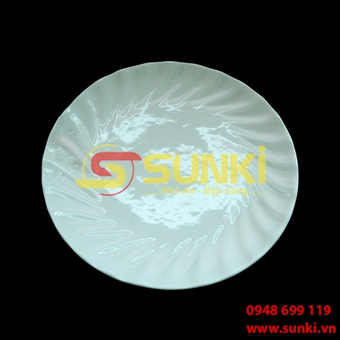 Đĩa tròn sứ xoắn 10