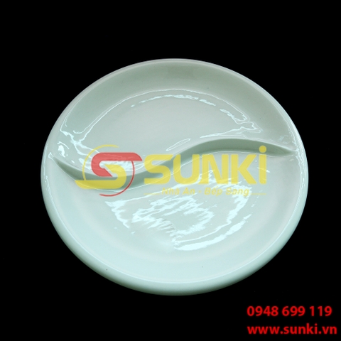 Đĩa sứ vầng trăng 10