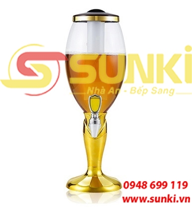 Cây bia nhựa mạ vàng 3L