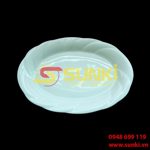 Đĩa xoài sứ xoắn 10