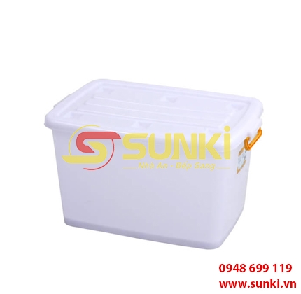 Hộp nhựa vuông 15L DT Trắng