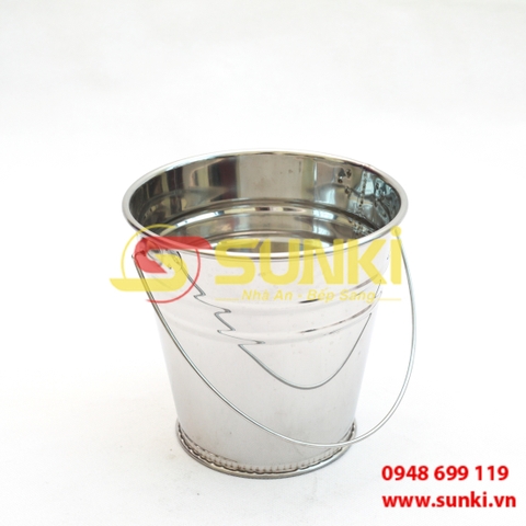 Xô đá inox 201 phi 18