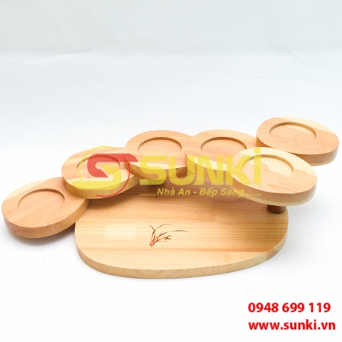 Giá gỗ bày sushi SBTHY03011-1