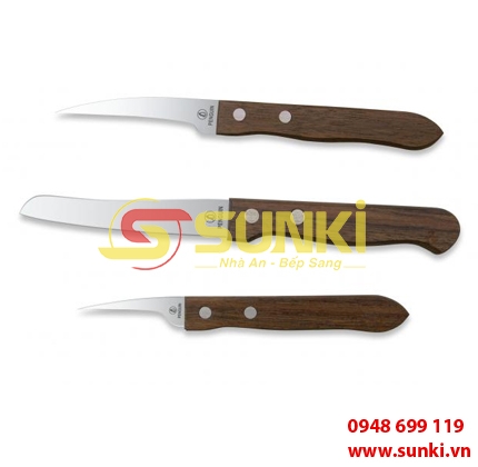 Bộ dao tỉa củ quả 3 chiếc (Cán Gỗ)