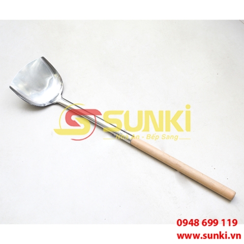 Xẻng xào CN cán gỗ ngắn