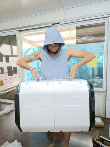 Bộ 2 Hộp kỹ thuật chứa cuộn dây tự rút ( Không kèm dây tự rút bên trong)