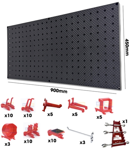 Combo Bảng Nhựa ABS Kèm Bộ 10 Loại Móc Treo