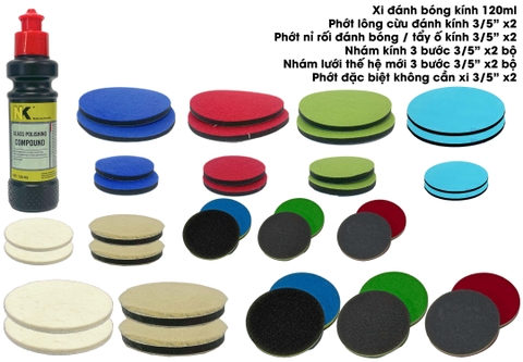 Combo Đánh Bóng Kính, Xóa Xước Kính NK