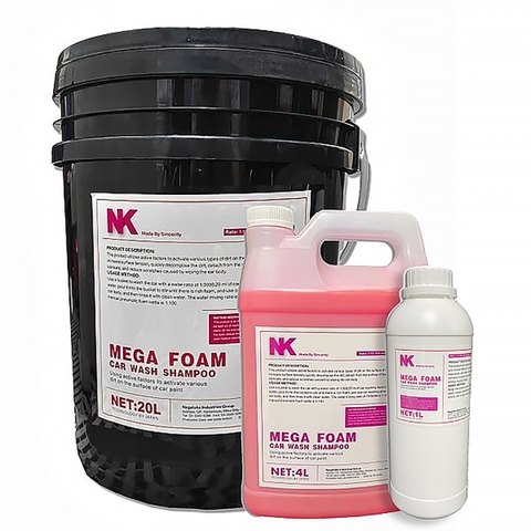 Dung Dịch Bọt Tuyết Bước 2 Siêu Đậm Đặc NK - Mega Foam Car Wash Shamppo - Tỉ Lệ 1: 300
