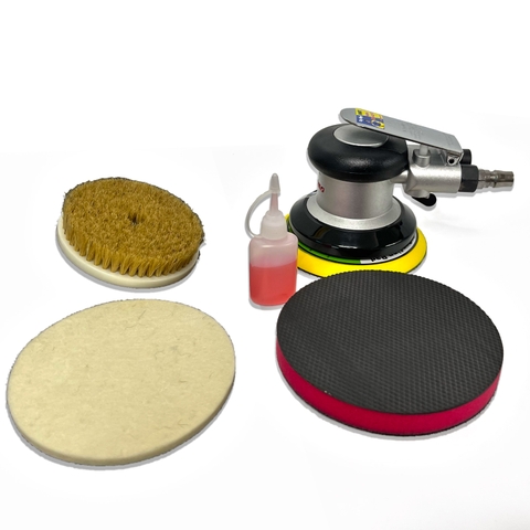 COMBO Máy Chà Rung Lệch Tâm 5inch  ĐỦ BỘ